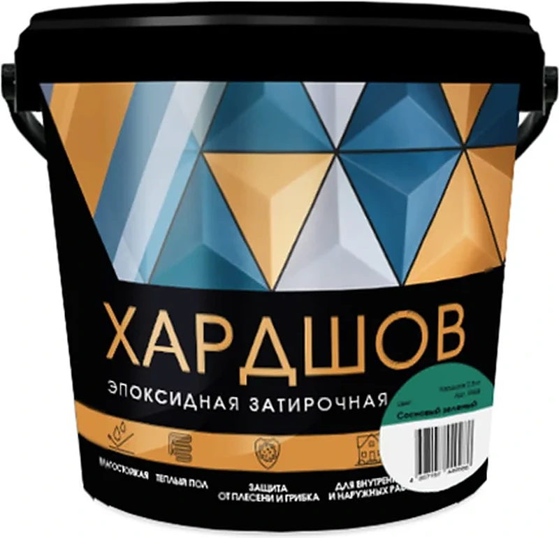 Эпоксидная затирочная смесь Perfekta Хардшов цвет 530 Сосновый зеленый