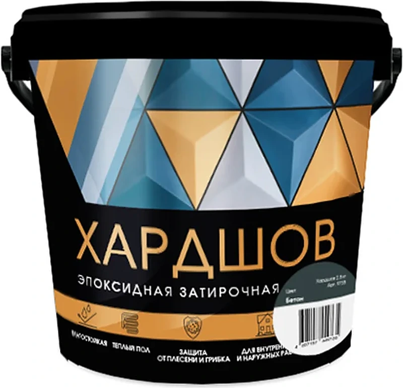 Эпоксидная затирочная смесь Perfekta Хардшов цвет 130 Бетон