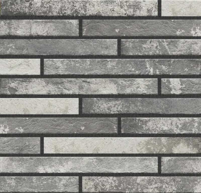 Ригельная плитка под кирпич Rondine Harlem Light Grey, 450x48x9,5 мм