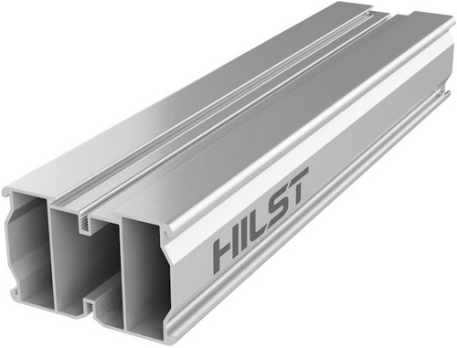 Алюминиевая лага HILST 60x40x4000 мм с 2-я доп. ребрами жесткости