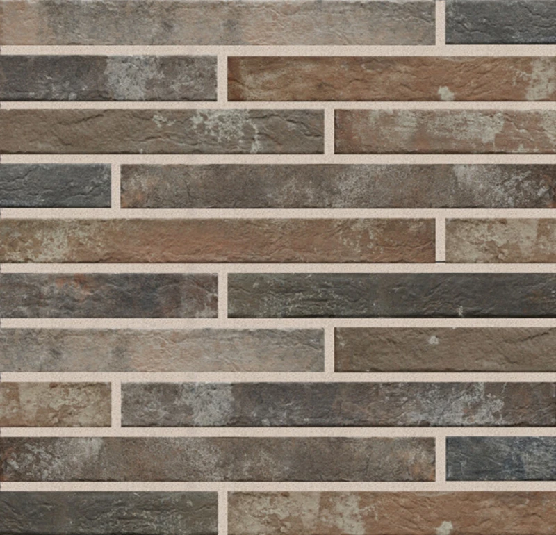 Ригельная плитка под кирпич Rondine Harlem Multicolor, 450x48x9,5 мм