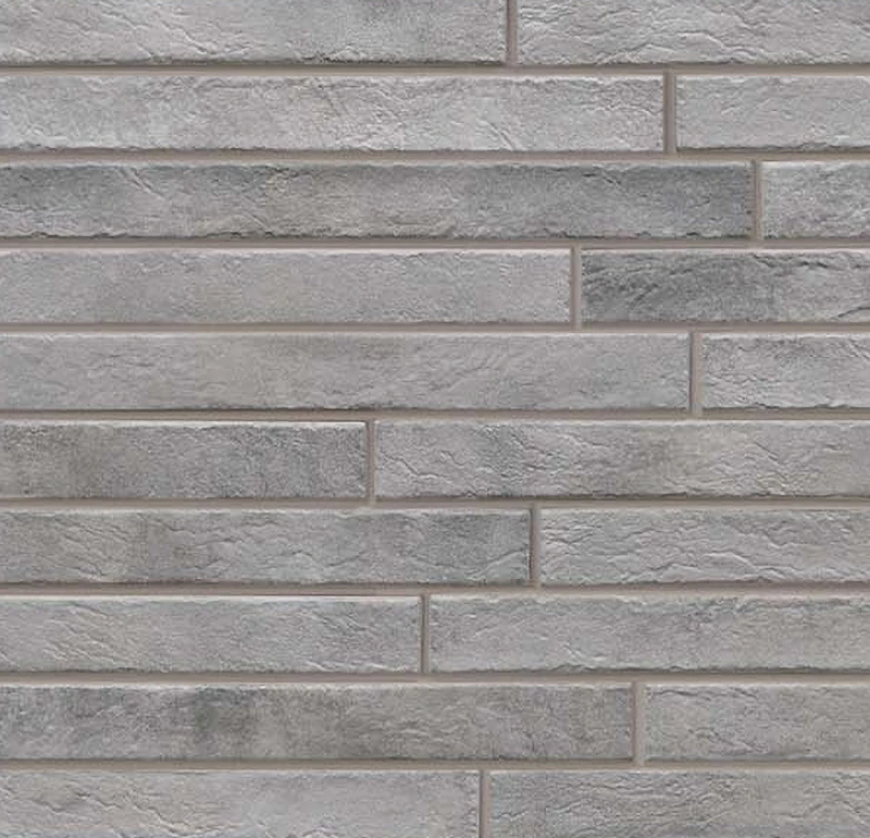 Ригельная плитка под кирпич Rondine Nolita Silver, 450x48x9,5 мм
