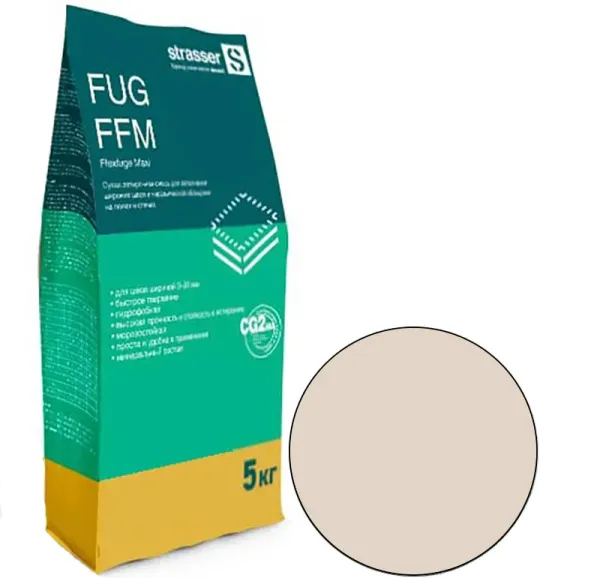 FUG FFM 30 Quick-mix Сухая затирочная смесь для широких швов 2-20 мм, серо-бежевый