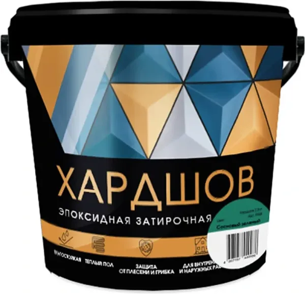 Эпоксидная затирочная смесь Perfekta Хардшов цвет 530 Сосновый зеленый