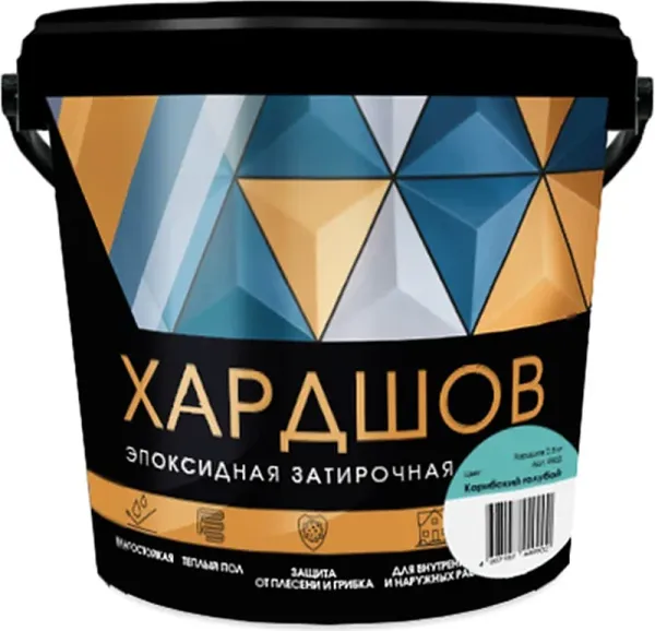 Эпоксидная затирочная смесь Perfekta Хардшов цвет 420 Карибский голубой