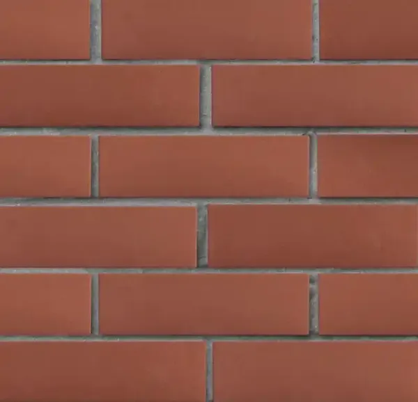 Кирпич клинкерный ЛСР тёмно-красный Эдинбург гладкий, 250x85x65 мм