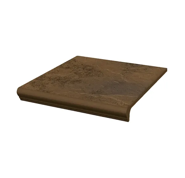 Клинкерная ступень с капиносом Paradyz Semir Beige, 300x330x11 мм