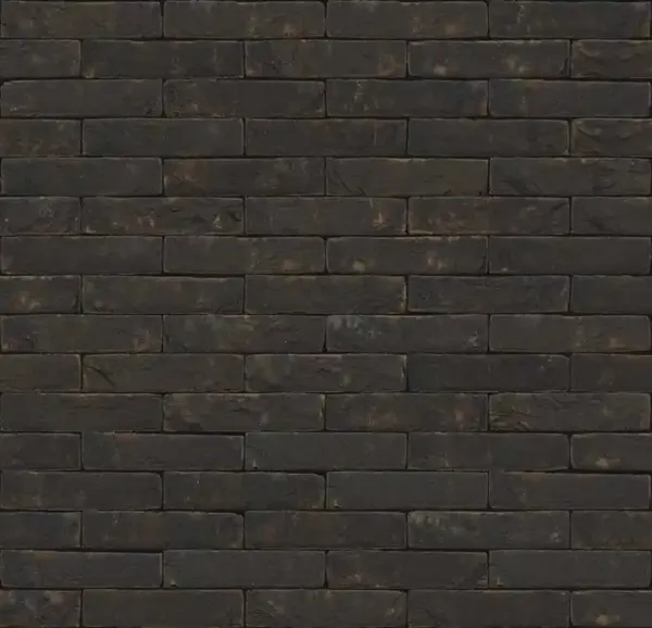 Плитка под кирпич ручной формовки Nelissen Zwart Mangaan, 215x20x65 мм