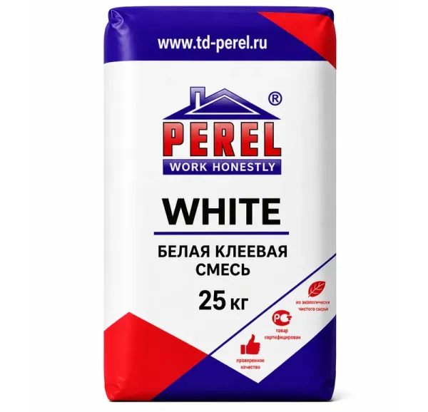 Клеевая смесь Perel White 0317
