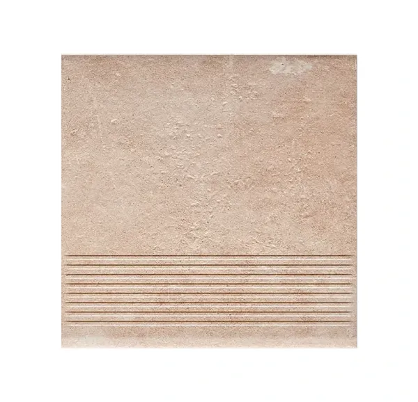 Клинкерная ступень с насечками Paradyz Scandiano Ochra, 300x300x8,5 мм
