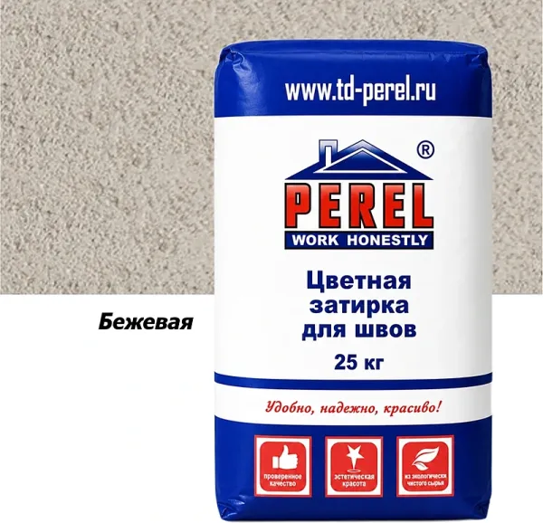 Затирка для швов Perel RL 0420 бежевая, 25 кг