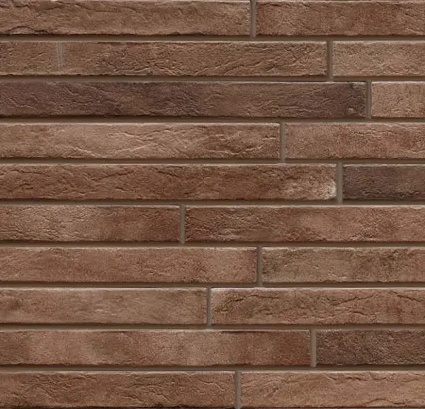 Ригельная плитка под кирпич Rondine Nolita Brown, 450x48x9,5 мм