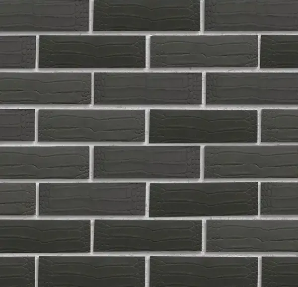 Кирпич клинкерный Roben Kroko schwarz-nuanciert, 240x115x71 мм